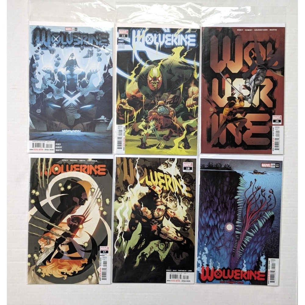 Marvel Wolverine 2021 Comic Lot‎ Issue # 14 15 16 17 18 19 Percy Kubert Martin